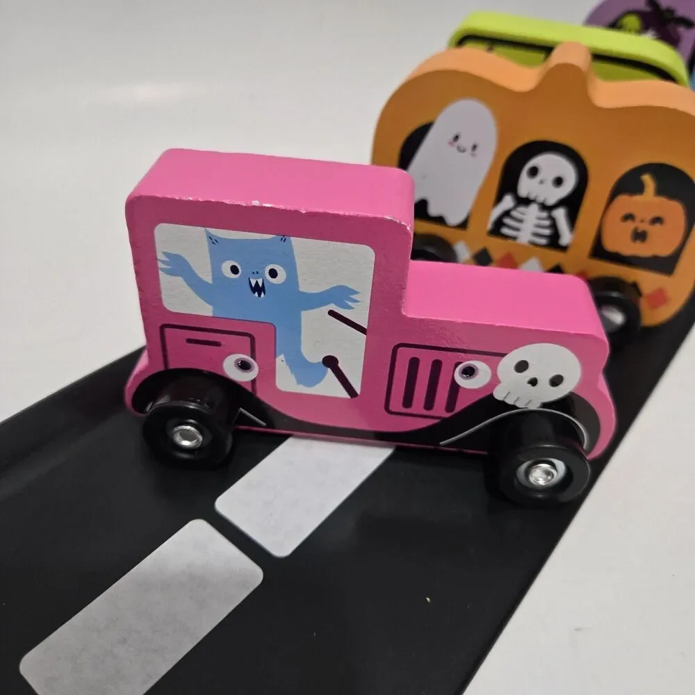 Target Bullseye Playground Halloween 2026 Decorative Wood Trucks Set Of 4 New